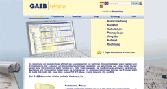 Desktop Screenshot of gaeb-konverter.de